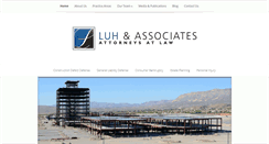 Desktop Screenshot of luhlaw.com