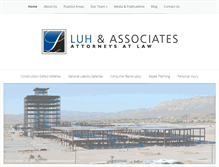 Tablet Screenshot of luhlaw.com